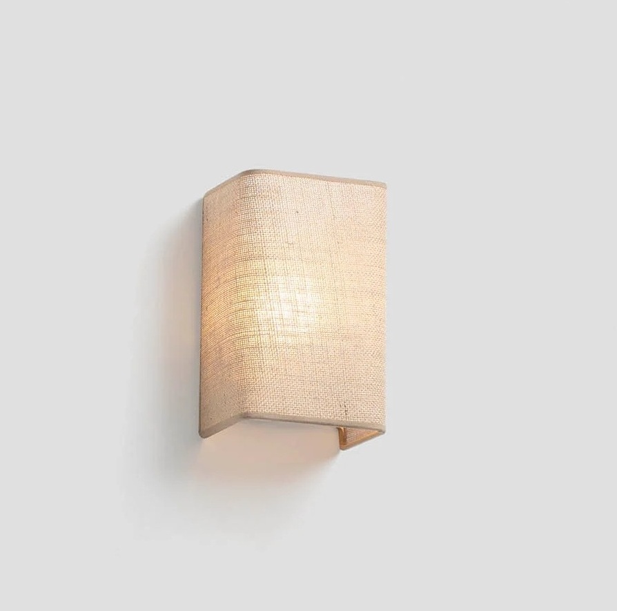 Faro Otton RCT Vertical, настенный прямоугольный светильник 66400-98 из джута, цвет коричневый