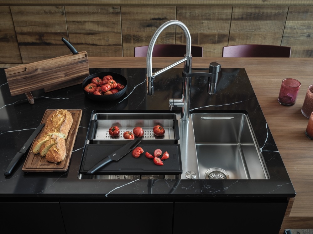 Franke Box Center BWX 120-41-27, встраиваемая снизу кухонная мойка 82х52хh20 см, цвет полированная сталь
