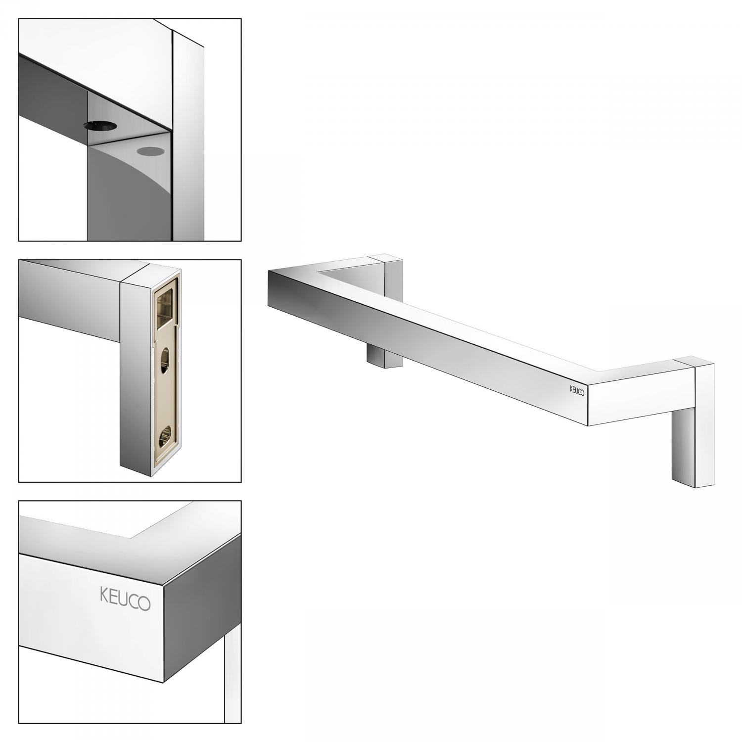 Keuco Edition 90 Square, поручень 32 см, цвет хром