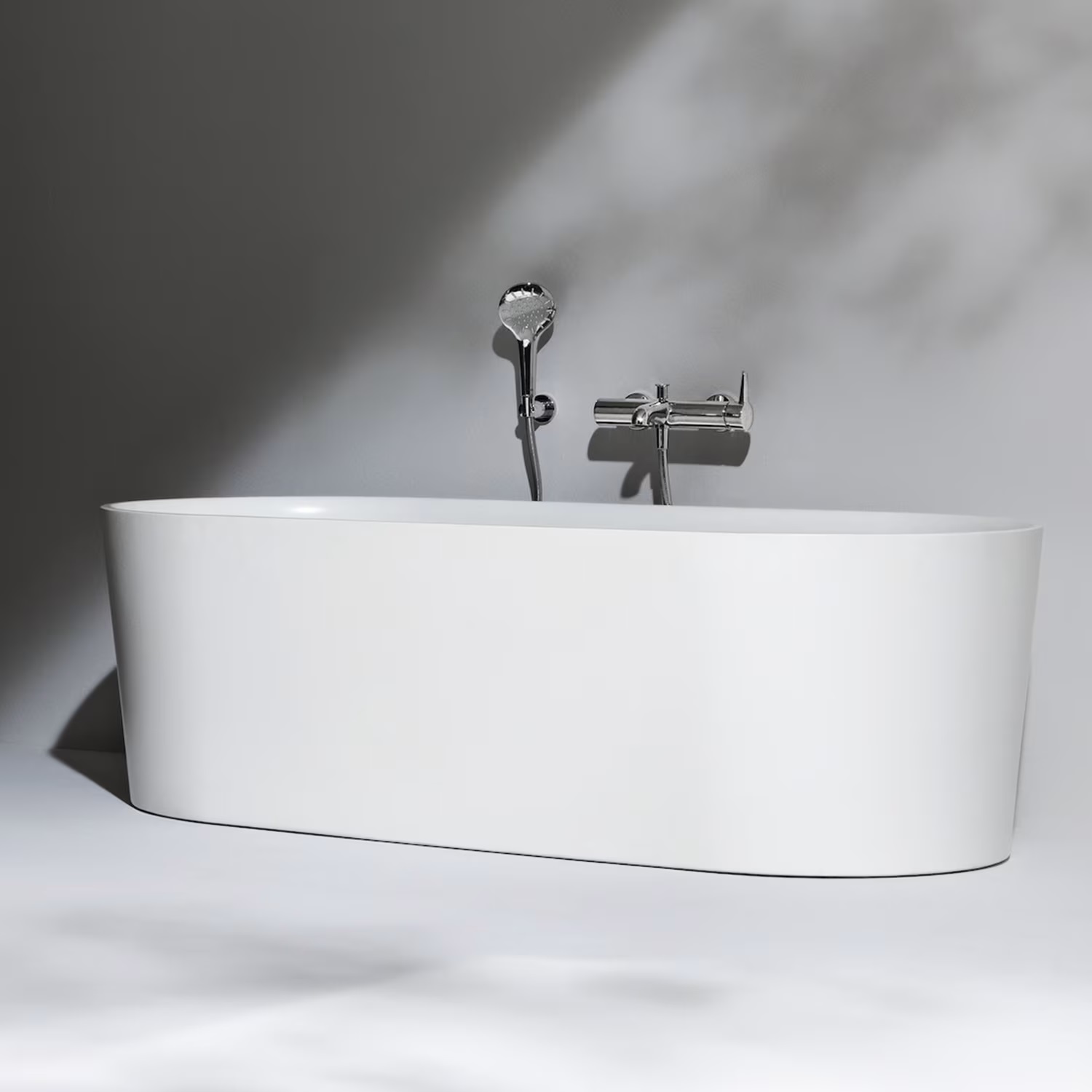 Laufen Val, ванна отдельностоящая 160х75хh52 см, Sentec, цвет белый матовый