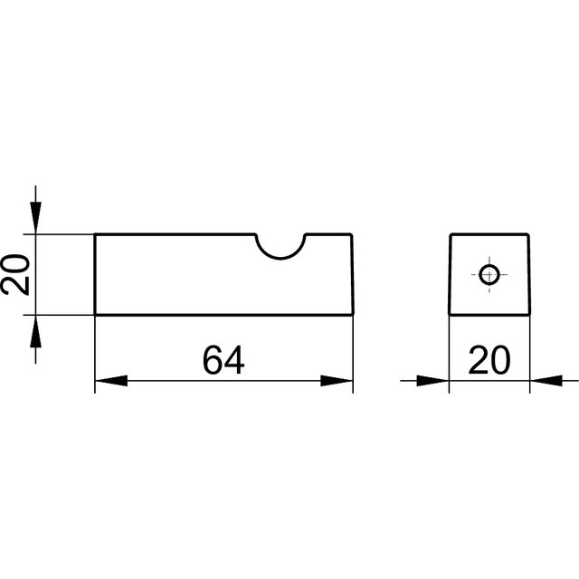 Keuco Edition 90 Square, крючок одинарный, цвет хром