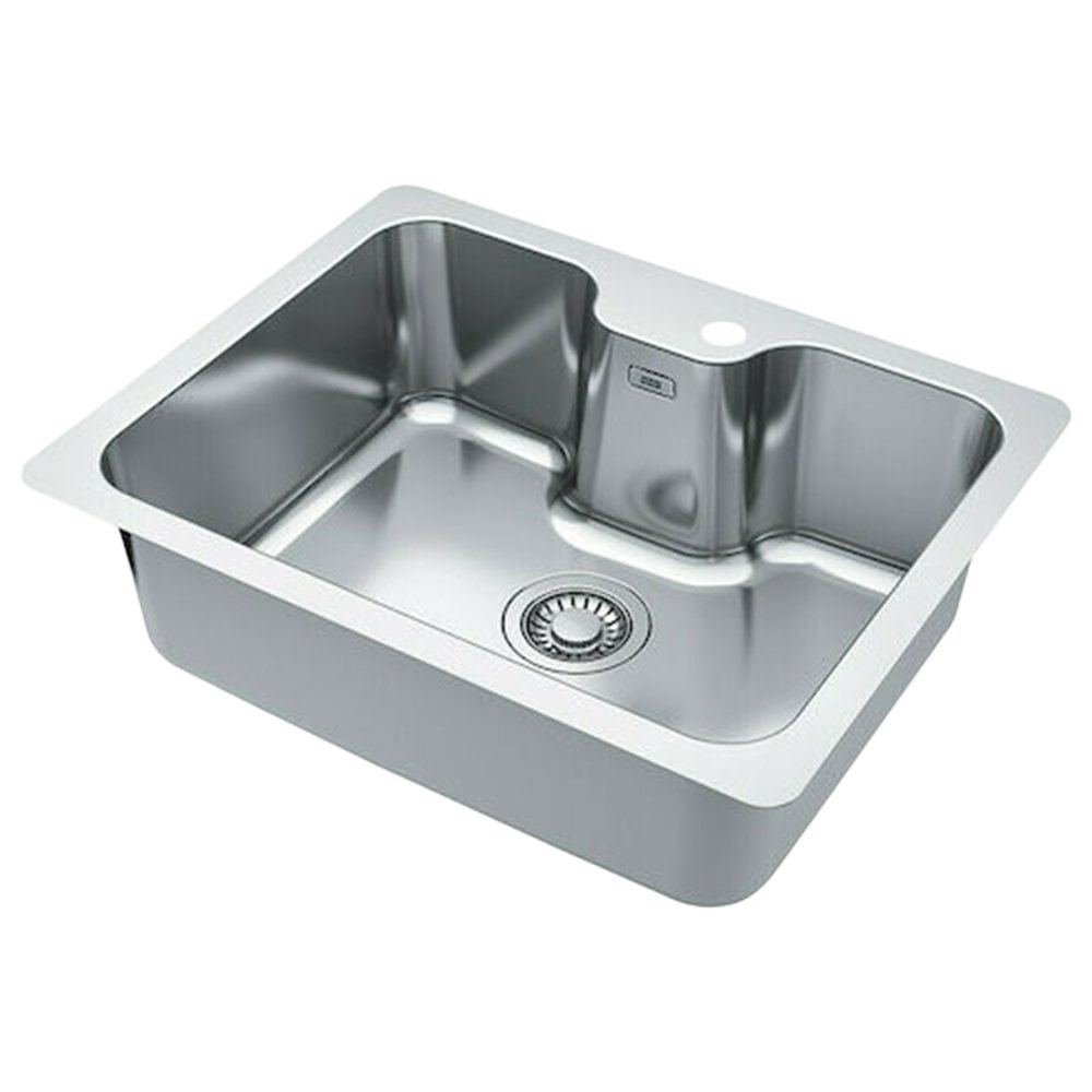 Franke Bell BCX 610–51TL, встраиваемая снизу кухонная мойка 61х48хh20 см, цвет полированная сталь