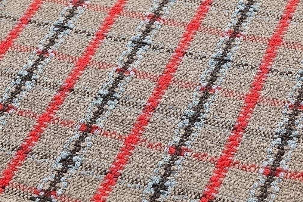 Подушка GL Tartan синяя 70x70