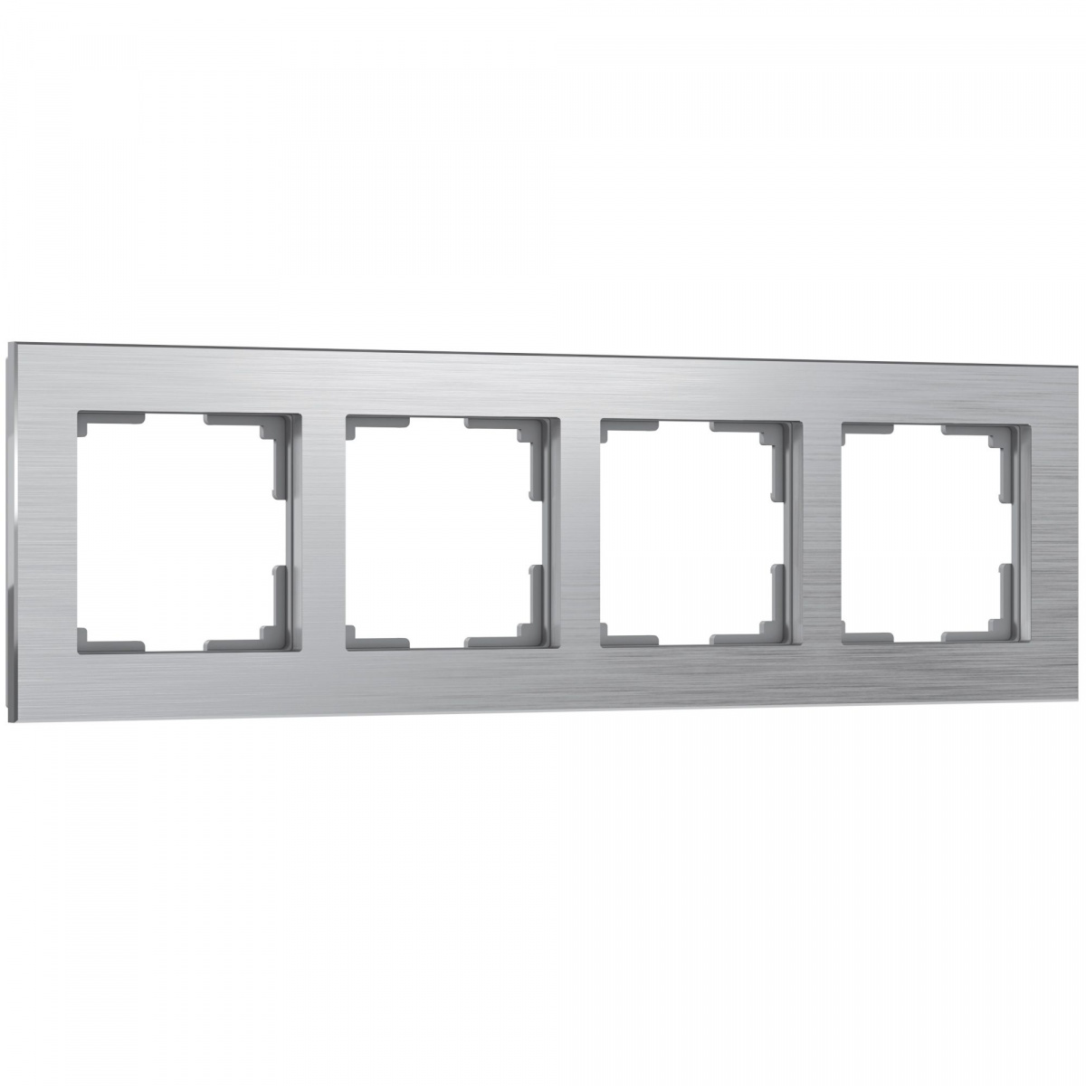 W0041706/ Рамка на 4 поста Aluminium (алюминий)