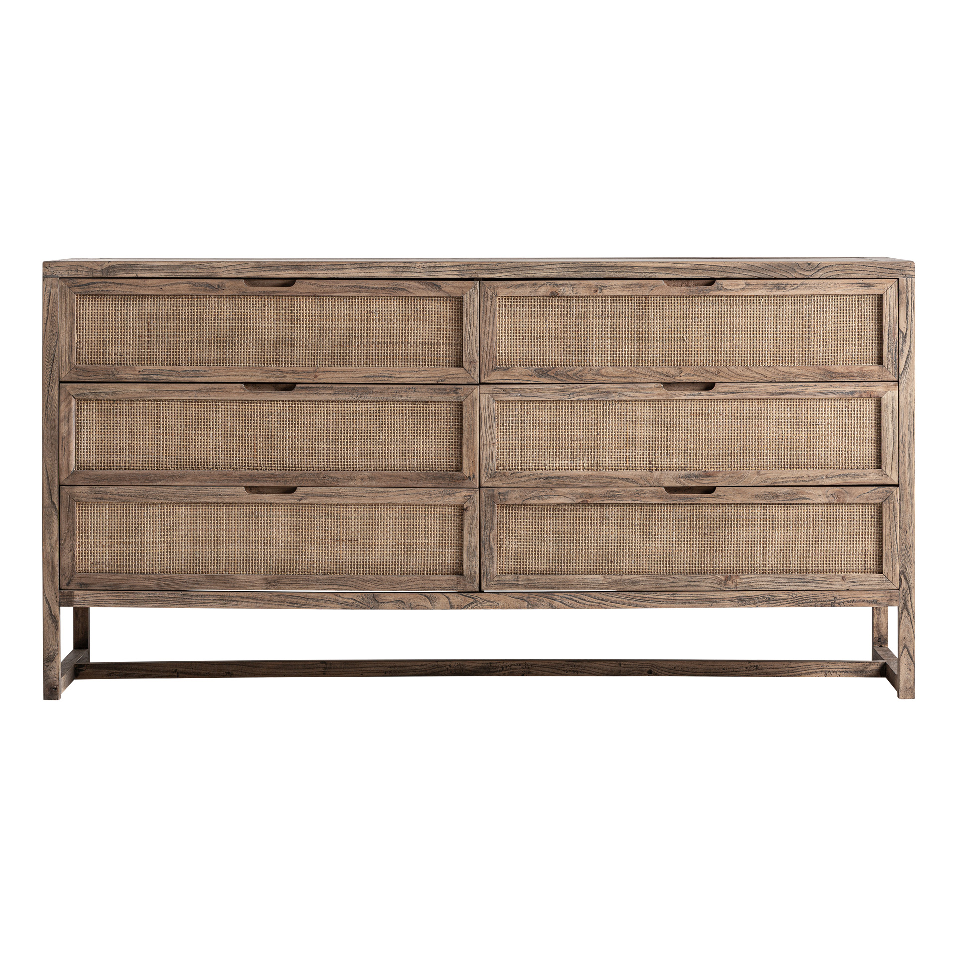 Комод Vical Byremo 38243, 159х50хh80 см, из массива вяза, коричневый