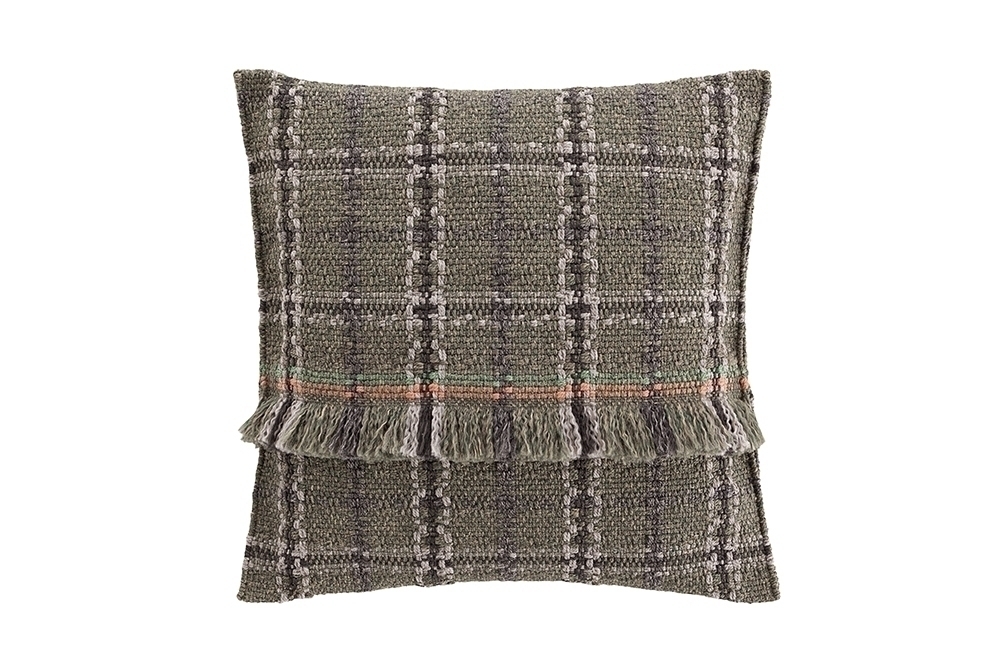 Подушка GL Tartan зеленая 70x70