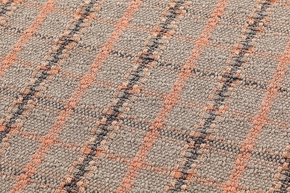 Подушка-ролл GL Tartan терракотовая большая