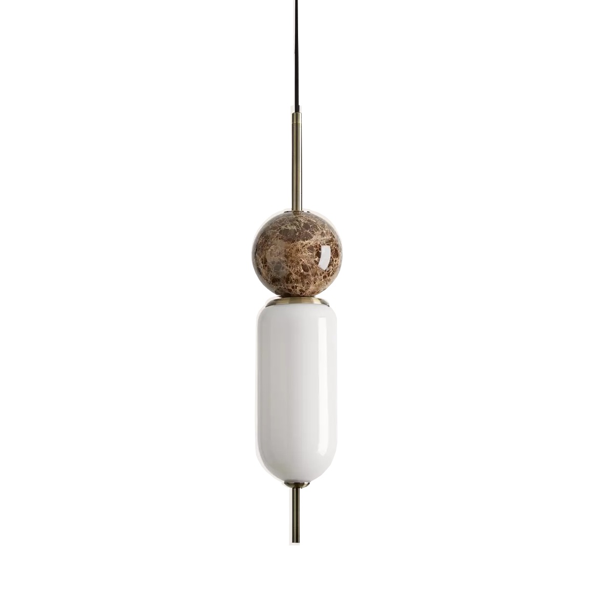 Подвесной светильник Aromas del Campo Anet C1206, коричневый мрамор, бронза