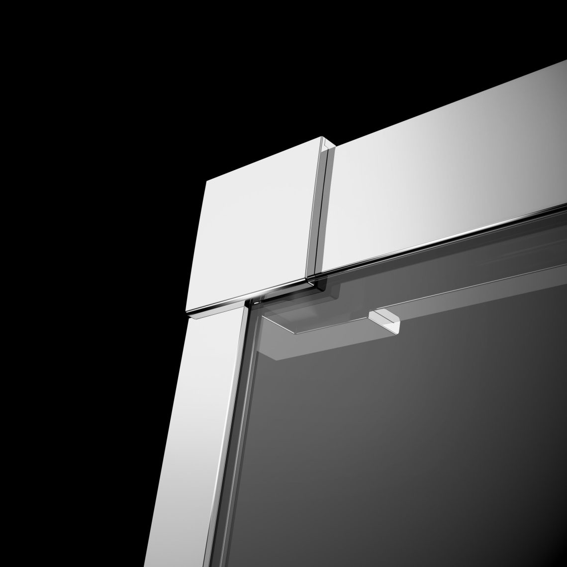 Radaway Idea KDD 120R, правая часть душевого угла 120 см, 
стекло прозрачное, профиль хром