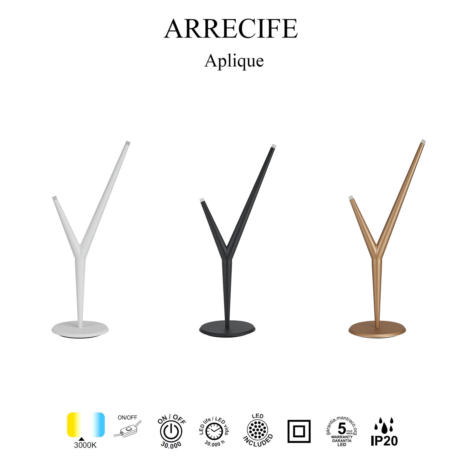 9231 Настольная лампа ARRECIFE Mantra