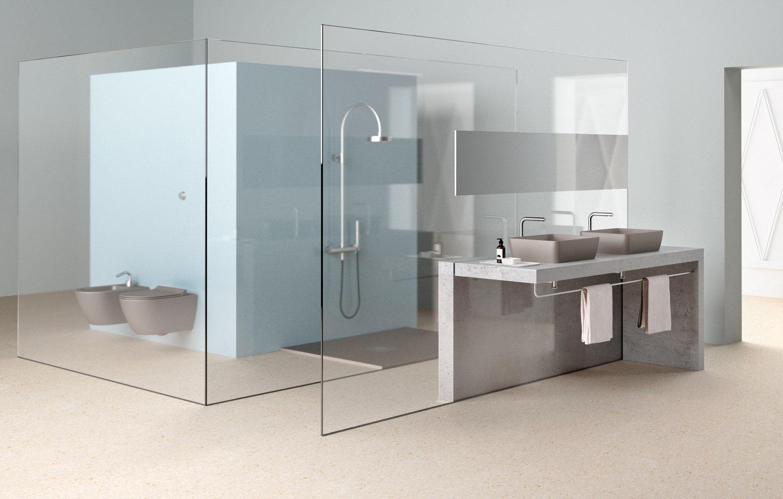 GSI Pura, подвесной безободковый унитаз 36х50 см (без сиденья), Swirlflush, Dualglaze, цвет Tortora
