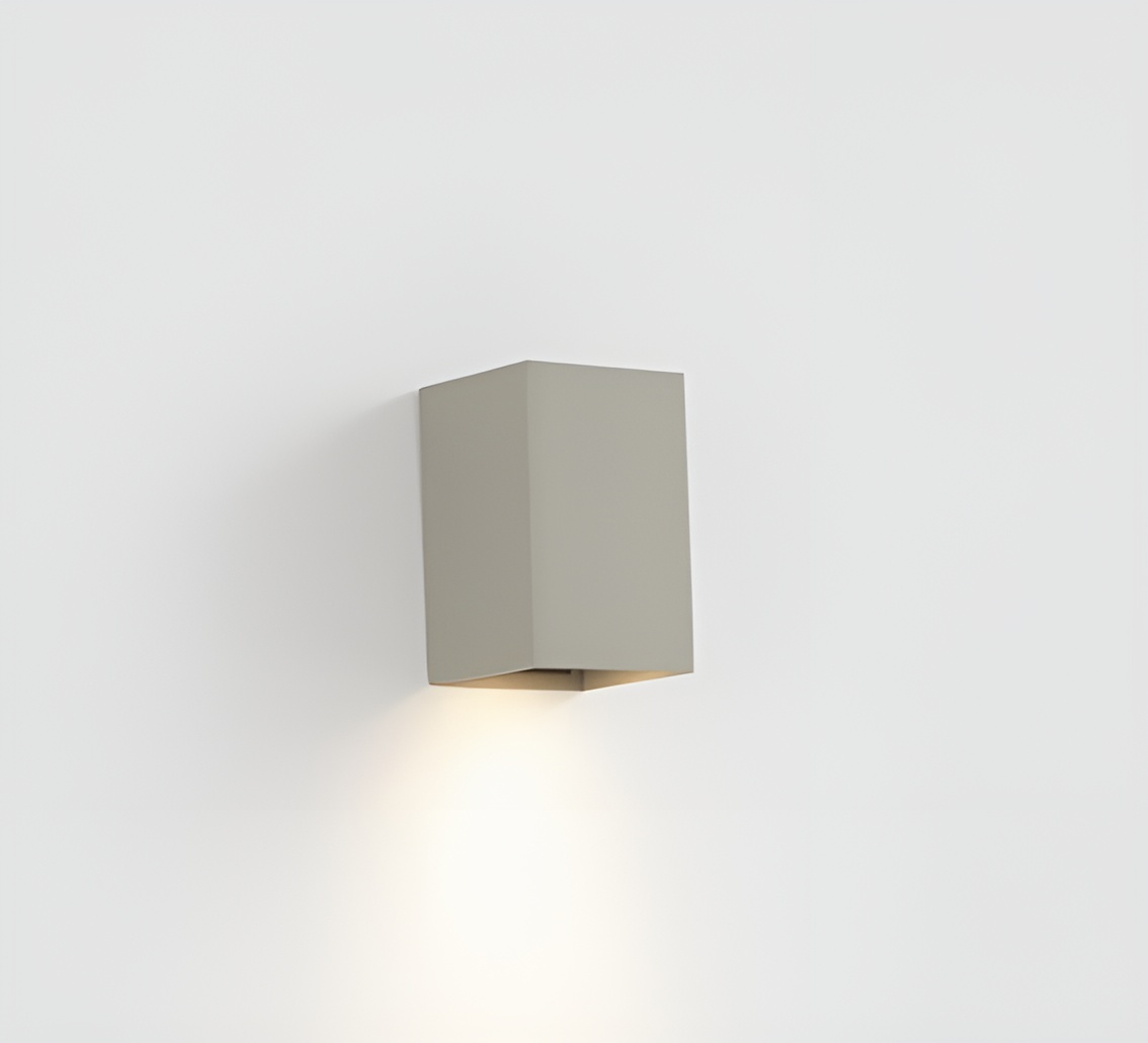 Faro Lune SQ 1L, настенный прямоугольный светильник 40532, цвет серый
