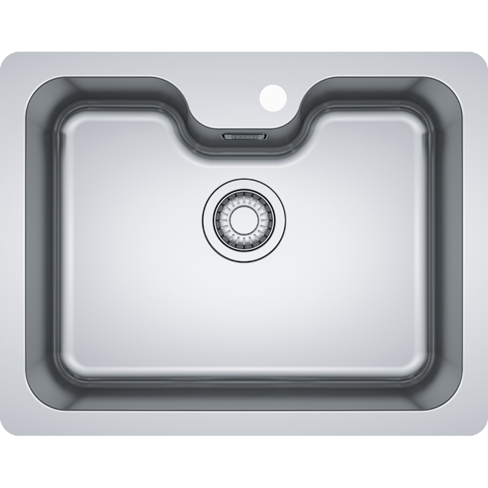 Franke Bell BCX 610–51TL, встраиваемая снизу кухонная мойка 61х48хh20 см, цвет полированная сталь