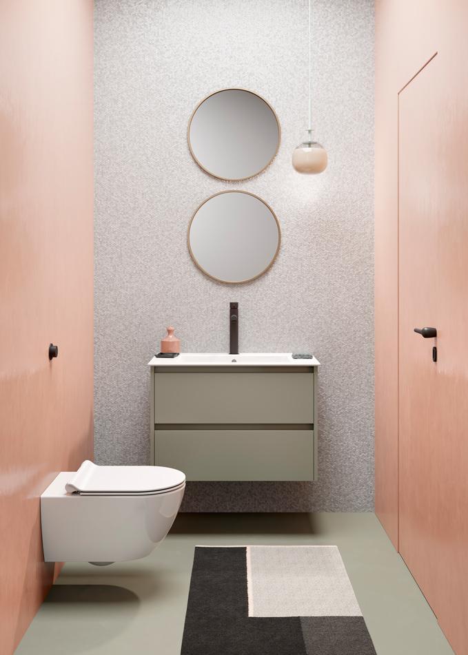 GSI Pura, подвесной унитаз 36х55 см (без сиденья), Swirlflush, Dualglaze, цвет белый глянцевый