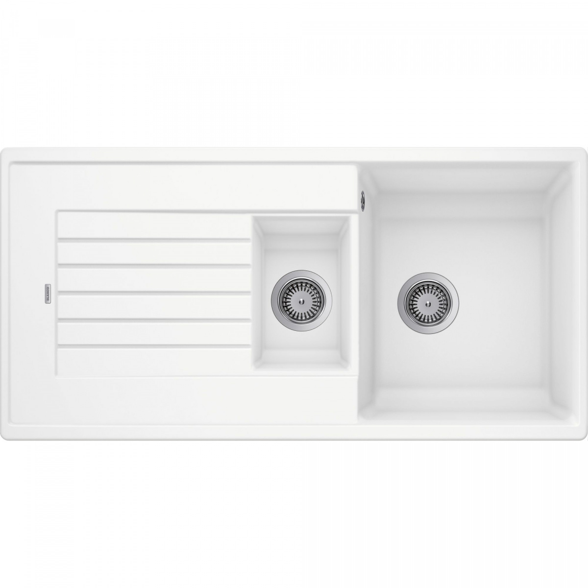 Blanco Zia 6S, 514742, встраиваемая сверху кухонная мойка 100х50хh19 см, цвет белый матовый
