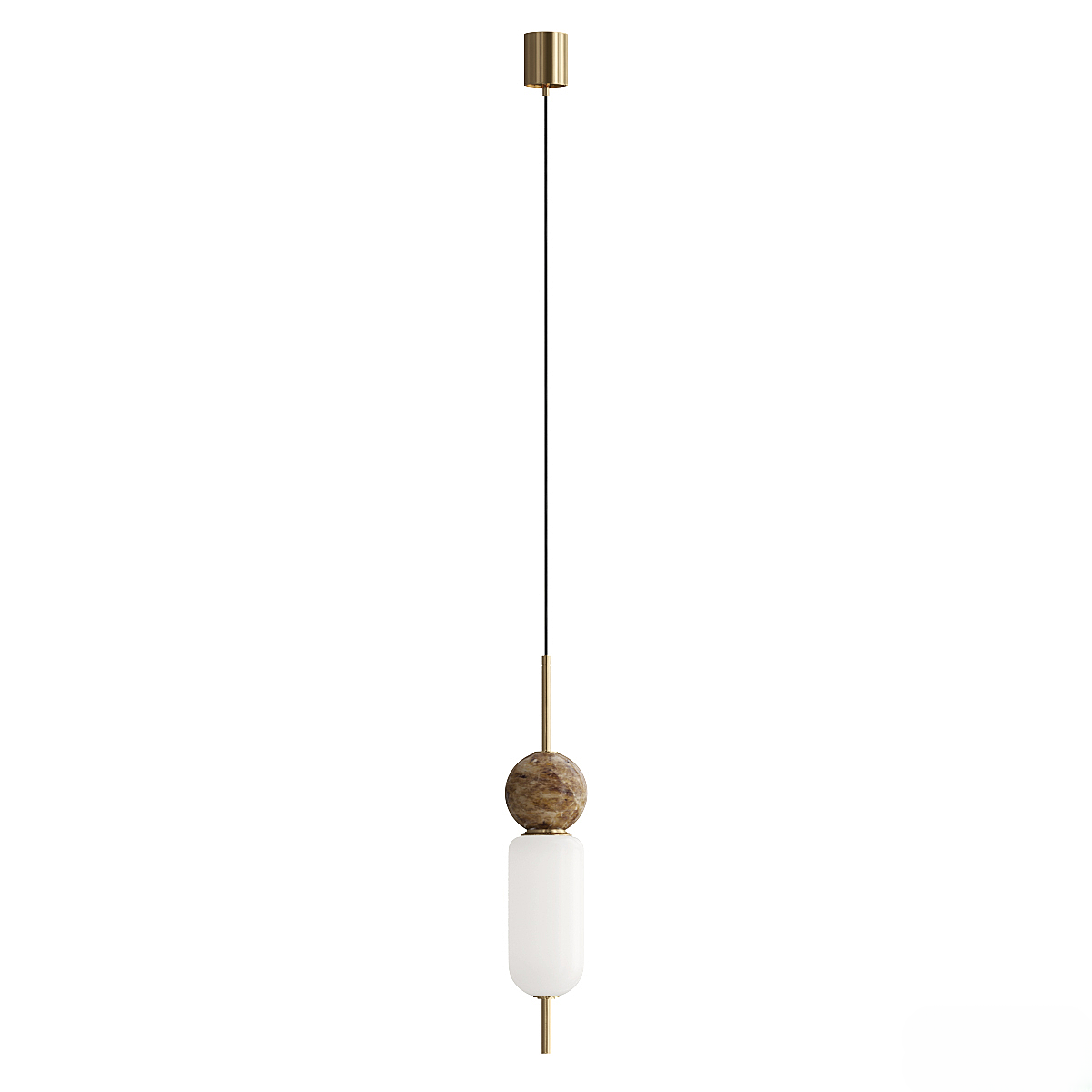 Подвесной светильник Aromas del Campo Anet C1206, коричневый мрамор, бронза