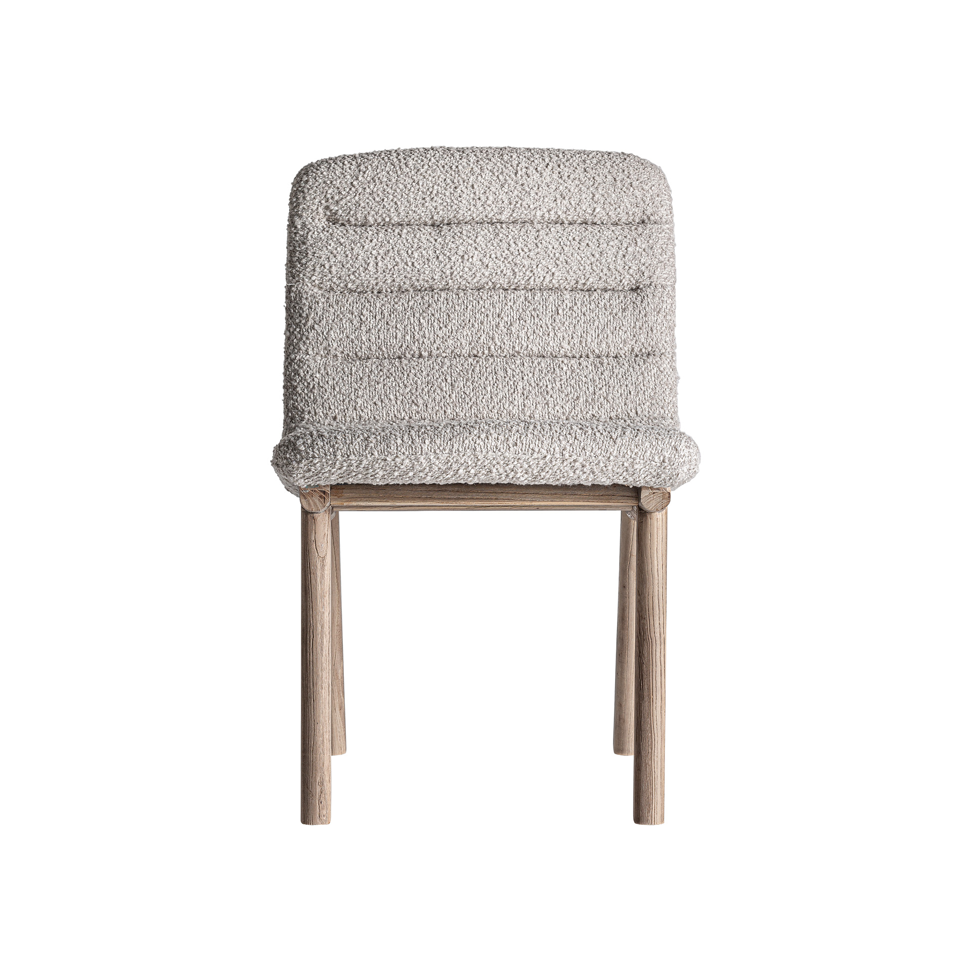 Обеденный стул Vical Jacquard 35772, 52х62хh80 см, бежевая ткань, ножки из массива вяза, цвет коричневый