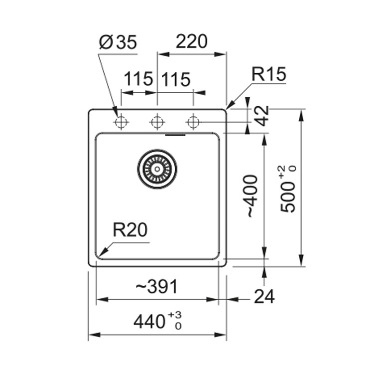 Мойка MRG 610-39 FTL белый стоп-вент.