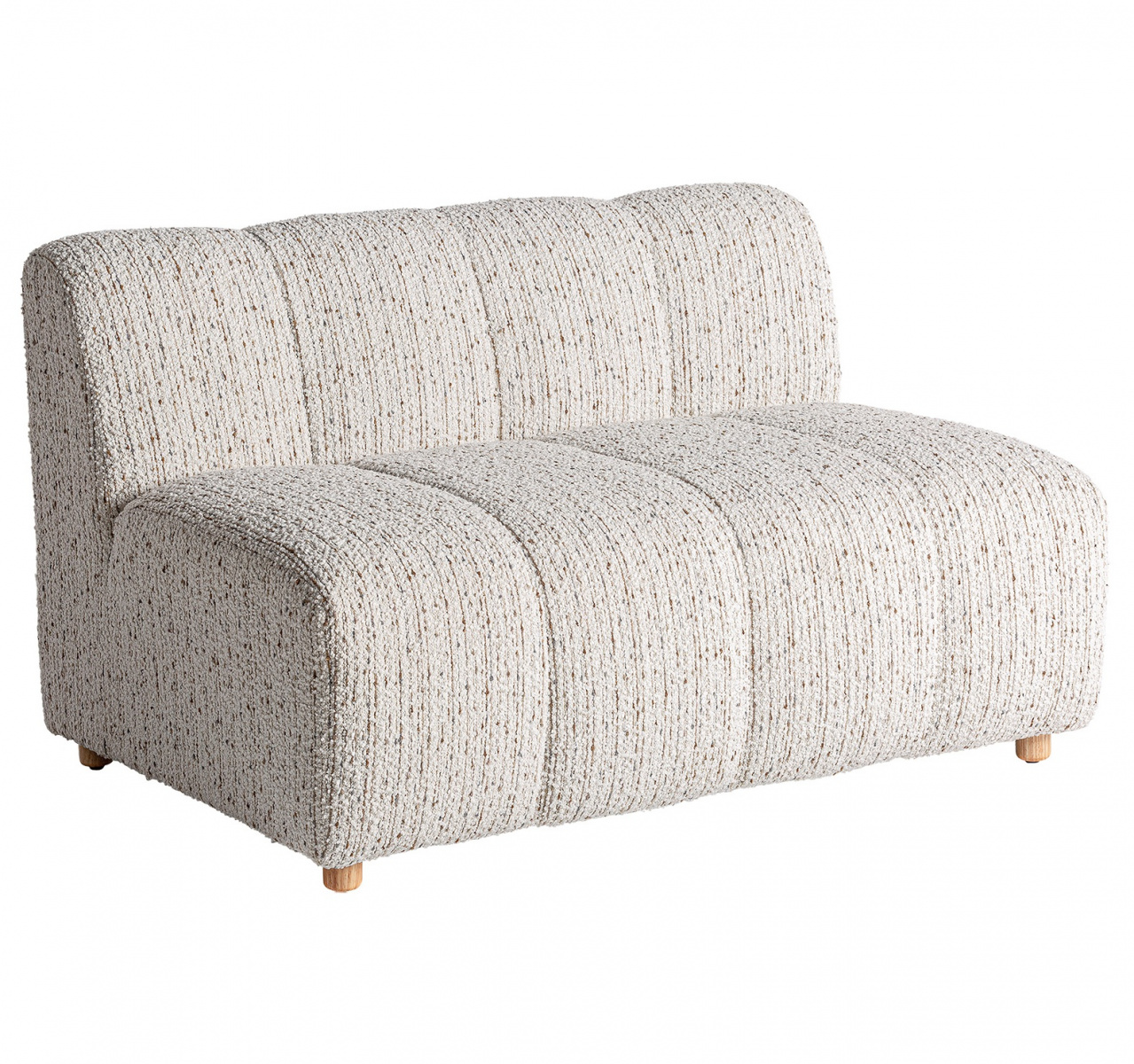Модуль дивана Vical Boubiers 34679, 122х82хh76 см, ножки из массива сосны, бежевый полиэстер