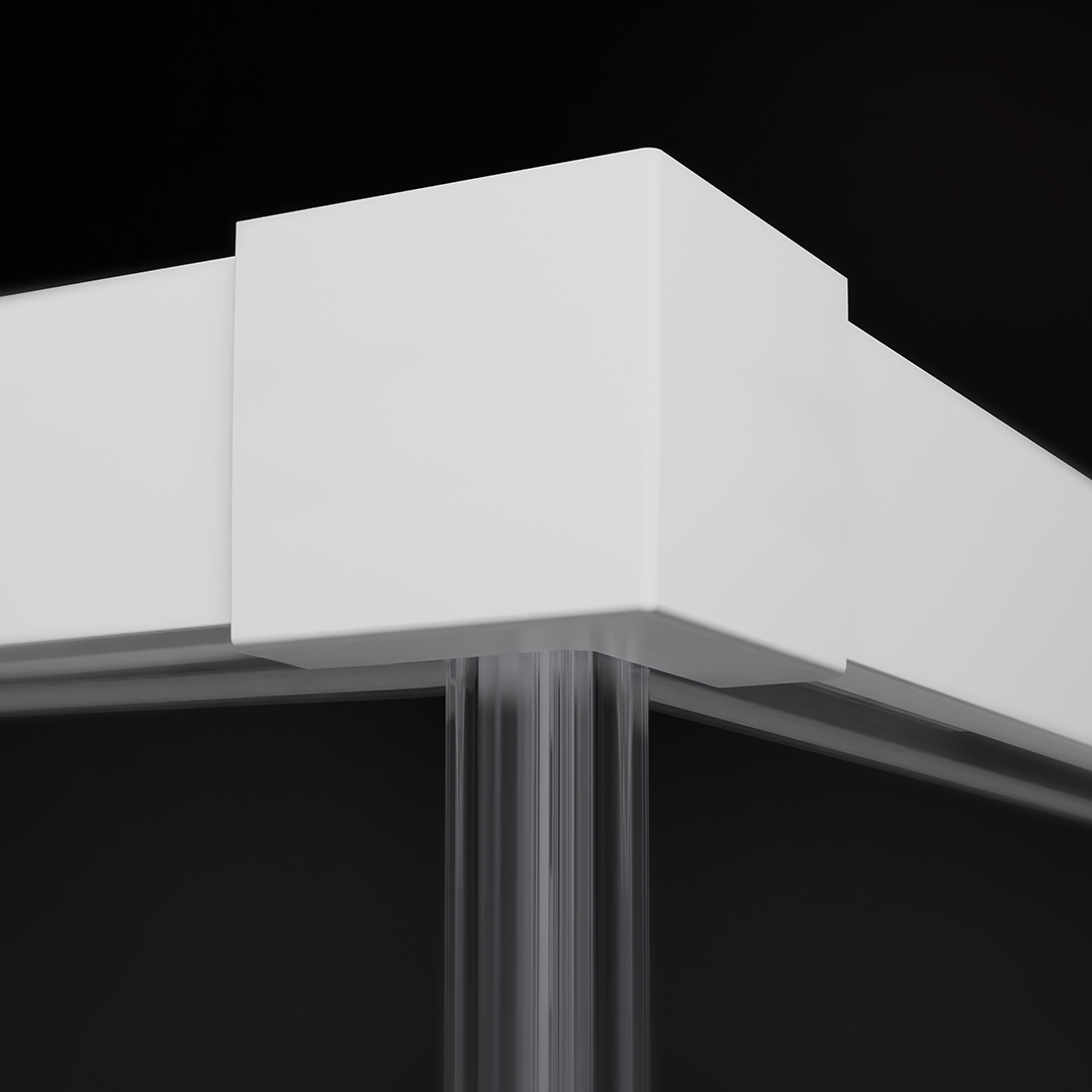Radaway Idea KDD 70R, правая часть душевого угла 70 см, 
стекло прозрачное, профиль белый матовый