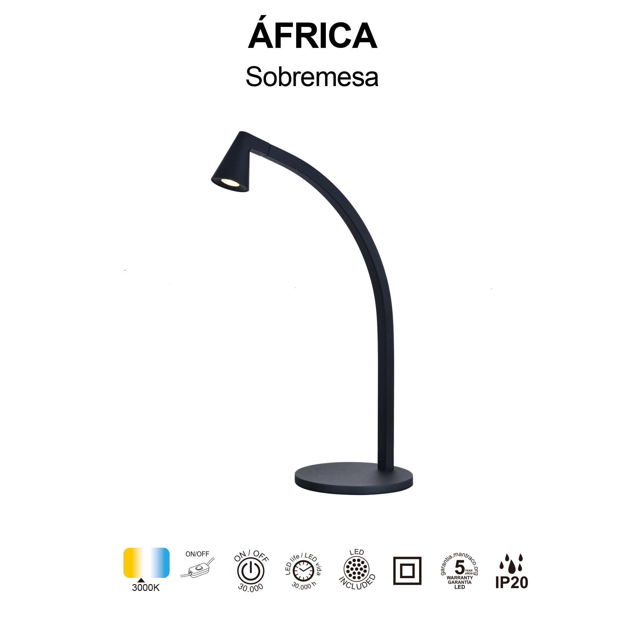 9415 Настольная лампа MANTRA AFRICA