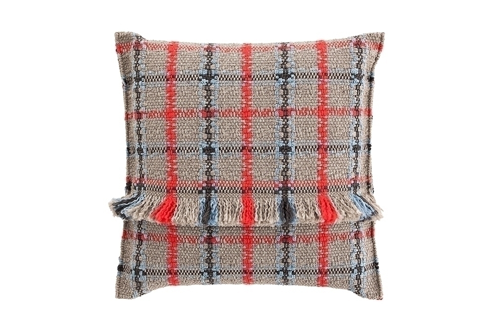 Подушка GL Tartan синяя 70x70