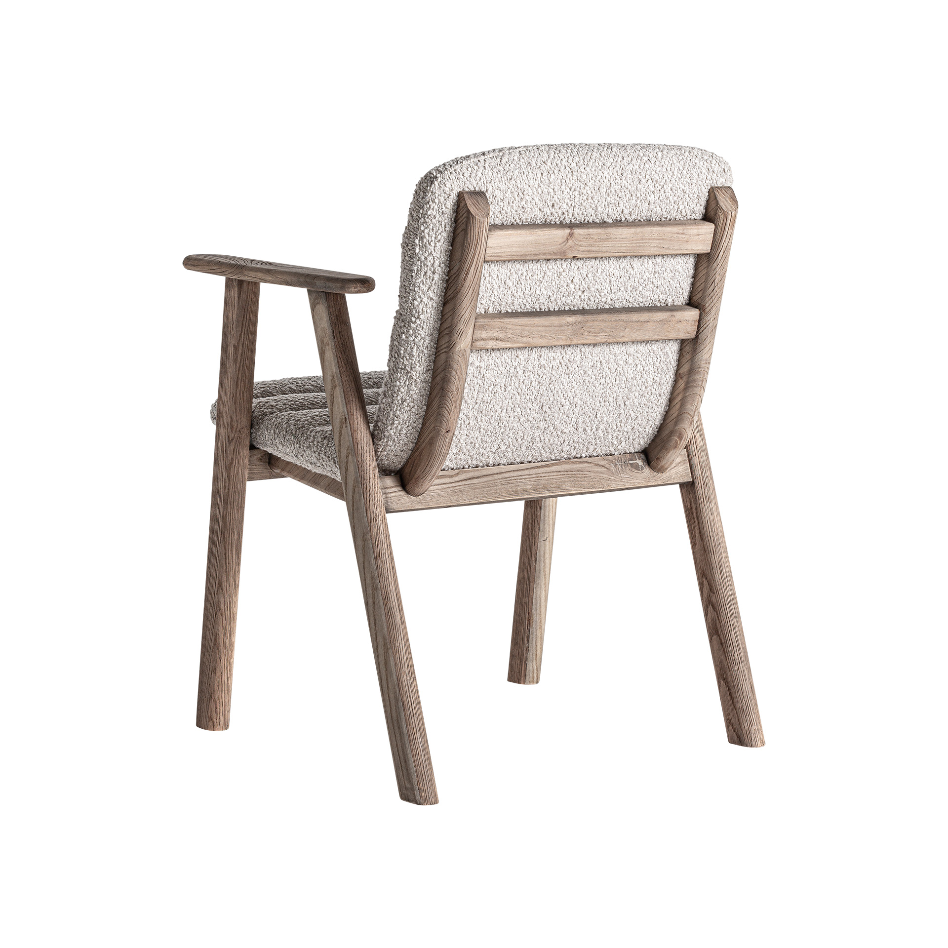 Обеденный стул Vical Jacquard 35773, 62х61хh80 см, бежевая ткань, ножки из массива вяза, цвет коричневый