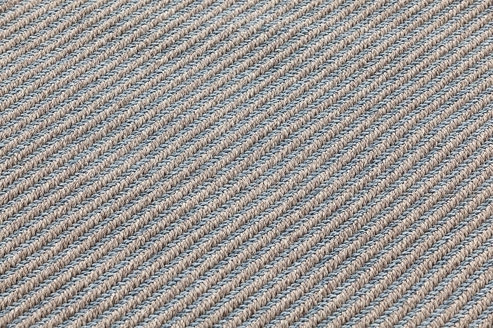 Подушка GL Diagonal миндально-синяя 70x70