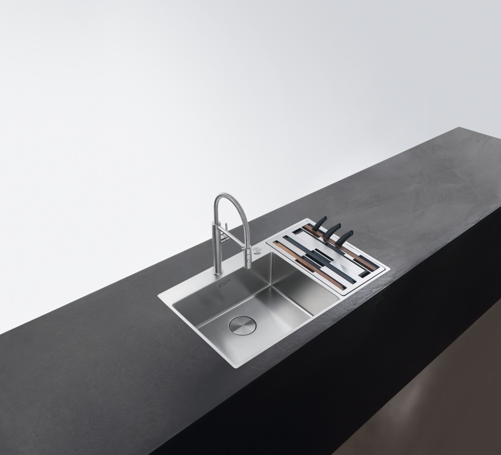Franke Box Center BWX 220-54-27TL, встраиваемая (2 варианта) кухонная мойка 86х51хh20 см, цвет полированная сталь