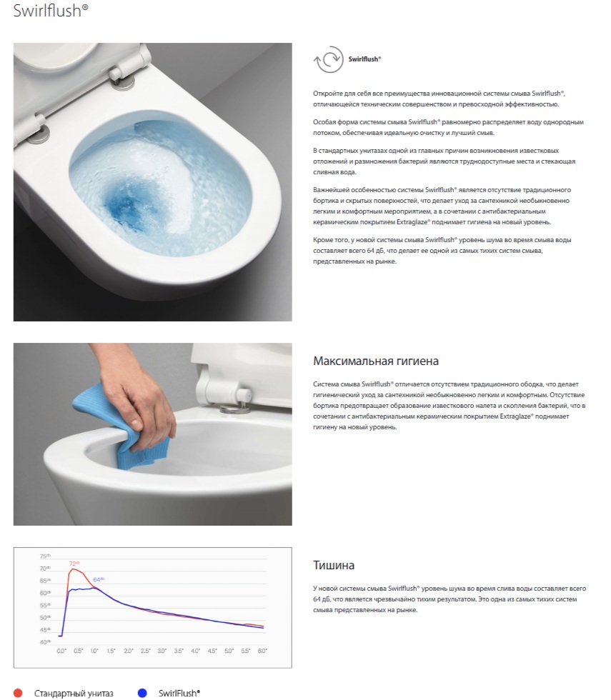 GSI Pura, подвесной безободковый унитаз 36х50 см (без сиденья), Swirlflush, Dualglaze, цвет Tortora