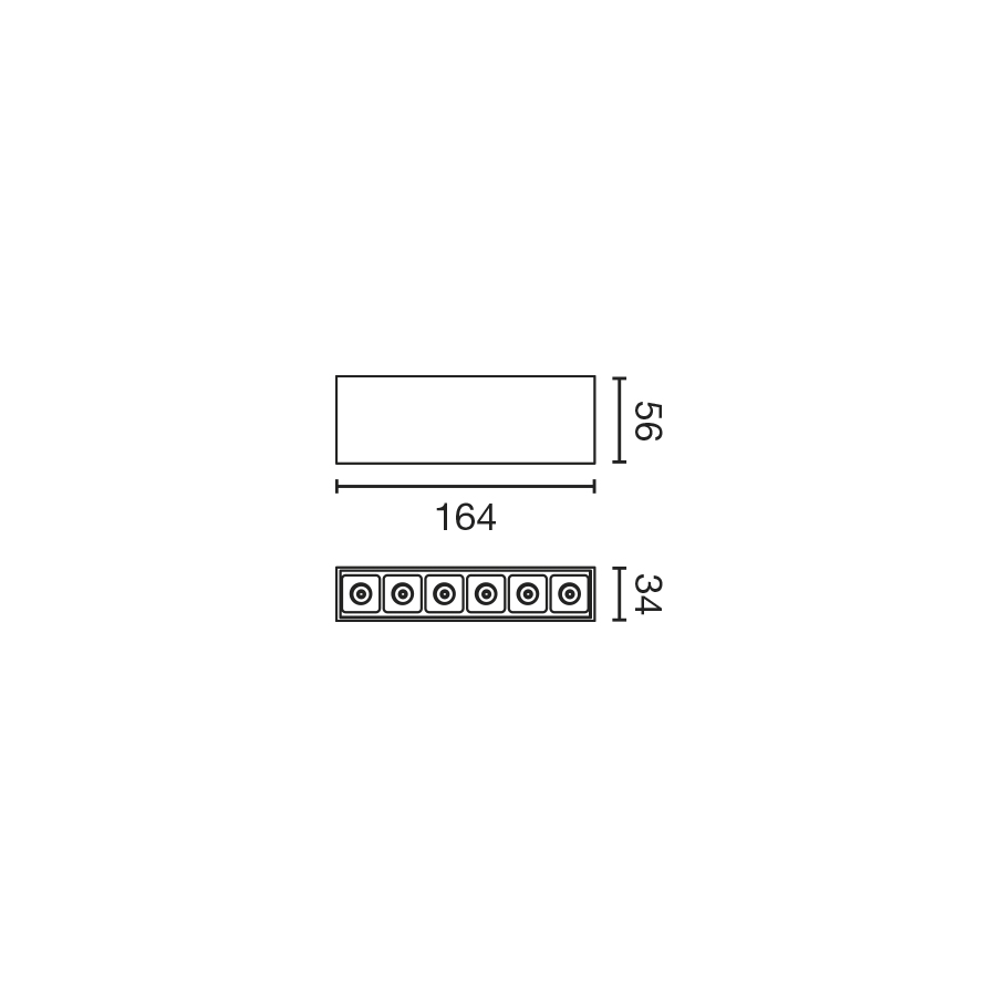 Светильник Neso Point 6 2700K 34 гр.