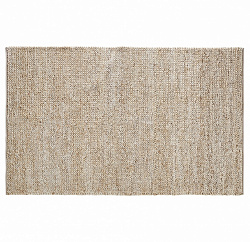 Ковер Vical Beryl 33694, 290х200 см, из джута, цвет бежево-коричневый