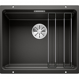 Blanco Etagon 500-U, 525887, встраиваемая снизу кухонная мойка 53х46хh20 см, цвет черный матовый