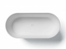 Treesse Clivia, ванна отдельностоящая 160х75хh57 см, Solid Surface, цвет белый матовый