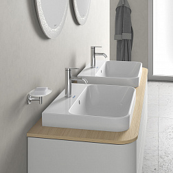 Duravit Happy D.2 Plus, накладная раковина 60х46хh19.5 см, цвет белый глянцевый