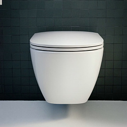 Laufen Lua 8.2008.3.0, подвесной безободковый унитаз 36x52 см (без сиденья), цвет белый глянцевый