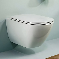 Laufen Lua 8.2008.0.0, подвесной безободковый унитаз 36x49 см (без сиденья), цвет белый глянцевый