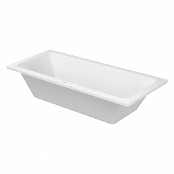 Duravit D-Code, ванна встраиваемая 180х80хh42 см, слив в центре, цвет белый глянцевый
