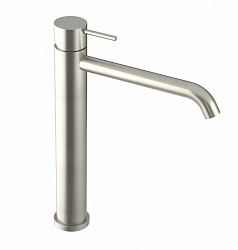 Высокий смеситель для раковины Oioli Micro MILT004RO/C54, без донного клапана, никель