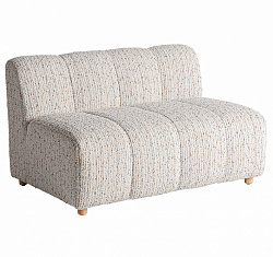 Модуль дивана Vical Boubiers 34679, 122х82хh76 см, ножки из массива сосны, бежевый полиэстер