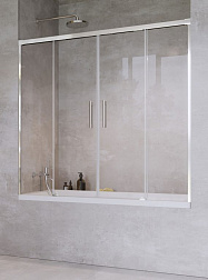 Radaway Idea PN DWD, шторка на ванну 160 см, 
стекло прозрачное EasyClean, профиль хром