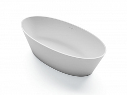 Treesse Alma, ванна отдельностоящая 175х80хh55 см, Solid Surface, цвет белый матовый