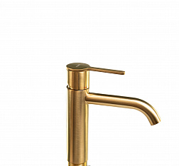 Cмеситель для раковины Emmevi Filobrass 85003/ORS, с донным клапаном, брашированное золото