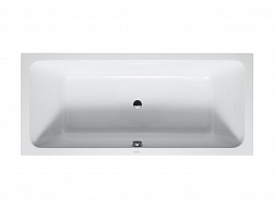 Duravit D-Code, ванна встраиваемая 180х80хh42 см, слив в центре, цвет белый глянцевый