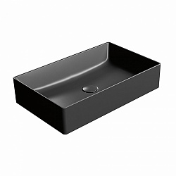 GSI Kube X, накладная прямоугольная раковина 60х37хh13 см, цвет Ardesia