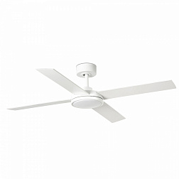 Потолочный вентилятор SAINT Ш1320MM белый 4 PALAS белый 24W CCT
