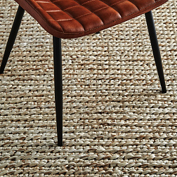 Ковер Vical Beryl 33694, 290х200 см, из джута, цвет бежево-коричневый