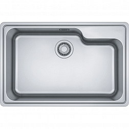 Franke Bell BCX BCX 610–74TL, встраиваемая сверху кухонная мойка 74х48хh20 см, цвет полированная сталь