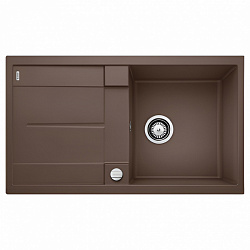 Кухонная мойка BLANCO METRA 5 S кофе 515041 клапан- автомат