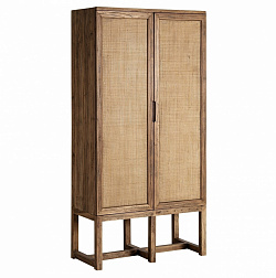 Шкаф для одежды Vical Byremo 36673, из массива вяза, коричневый